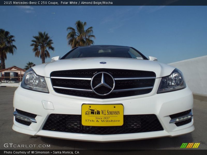 Polar White / Almond Beige/Mocha 2015 Mercedes-Benz C 250 Coupe