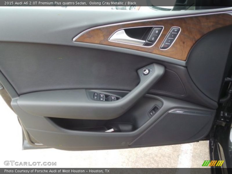 Oolong Gray Metallic / Black 2015 Audi A6 2.0T Premium Plus quattro Sedan