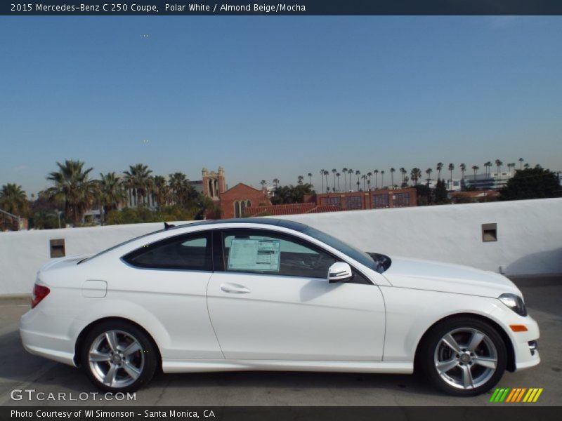 Polar White / Almond Beige/Mocha 2015 Mercedes-Benz C 250 Coupe