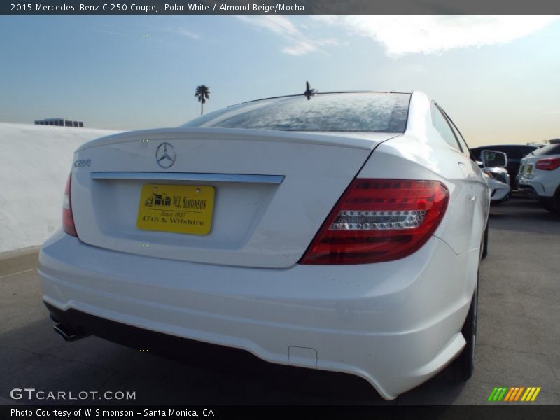 Polar White / Almond Beige/Mocha 2015 Mercedes-Benz C 250 Coupe