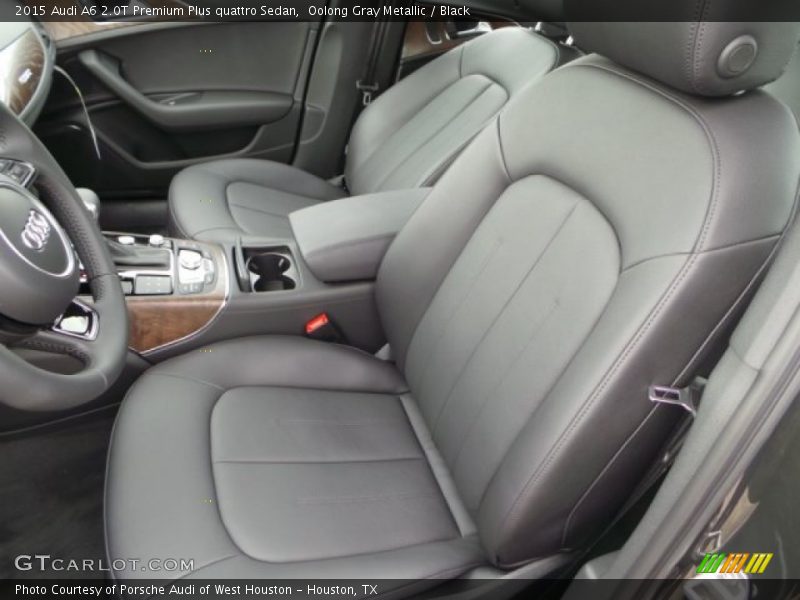 Oolong Gray Metallic / Black 2015 Audi A6 2.0T Premium Plus quattro Sedan