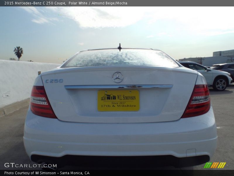 Polar White / Almond Beige/Mocha 2015 Mercedes-Benz C 250 Coupe