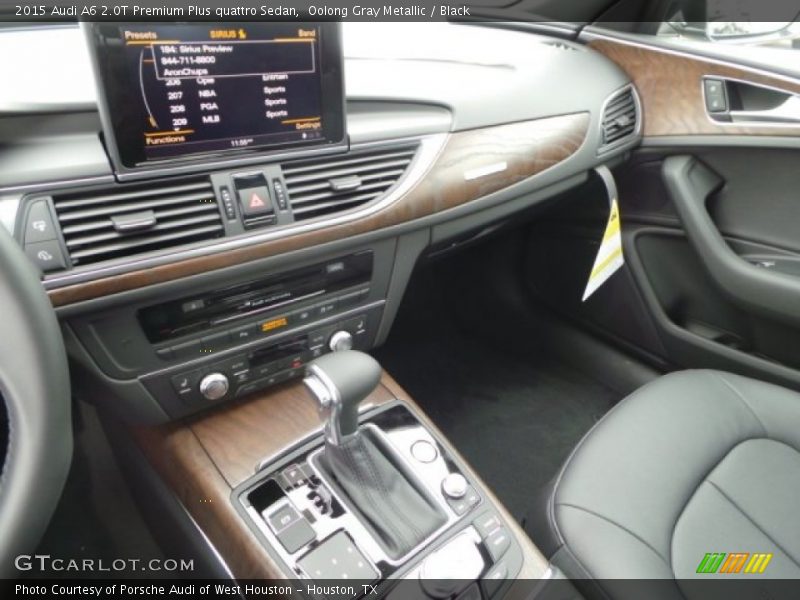 Oolong Gray Metallic / Black 2015 Audi A6 2.0T Premium Plus quattro Sedan
