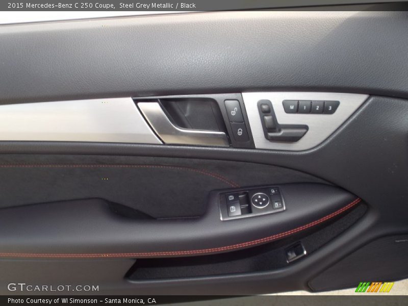 Steel Grey Metallic / Black 2015 Mercedes-Benz C 250 Coupe