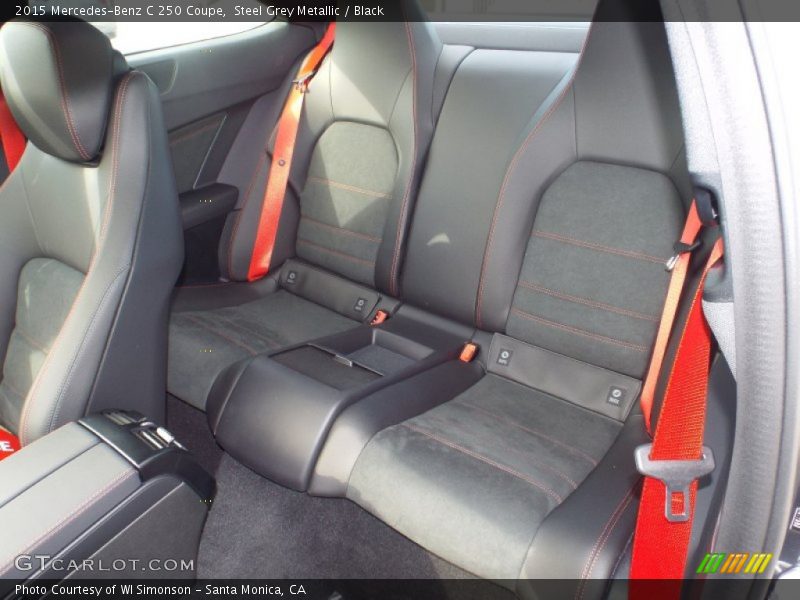 Steel Grey Metallic / Black 2015 Mercedes-Benz C 250 Coupe