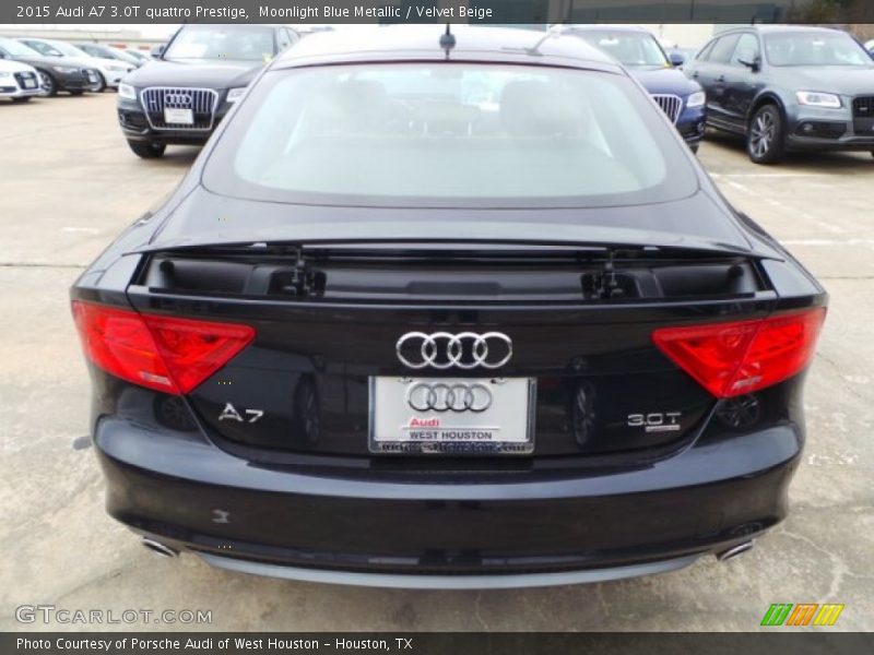 Moonlight Blue Metallic / Velvet Beige 2015 Audi A7 3.0T quattro Prestige