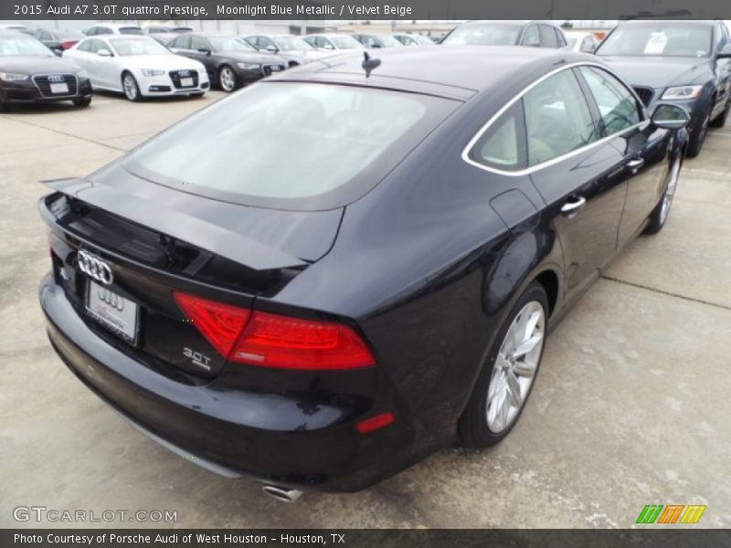 Moonlight Blue Metallic / Velvet Beige 2015 Audi A7 3.0T quattro Prestige