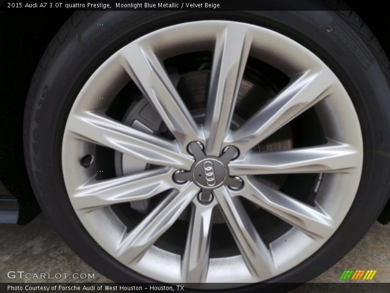 Moonlight Blue Metallic / Velvet Beige 2015 Audi A7 3.0T quattro Prestige
