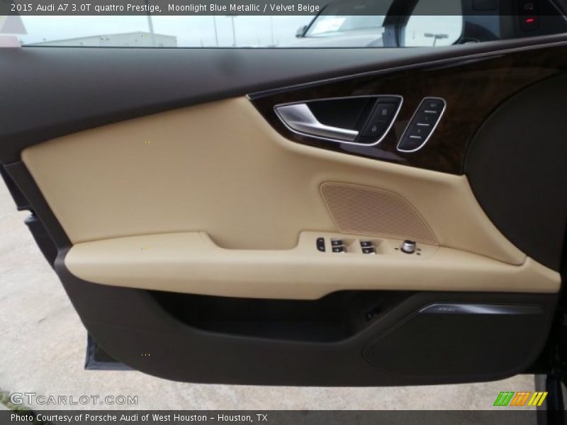 Moonlight Blue Metallic / Velvet Beige 2015 Audi A7 3.0T quattro Prestige