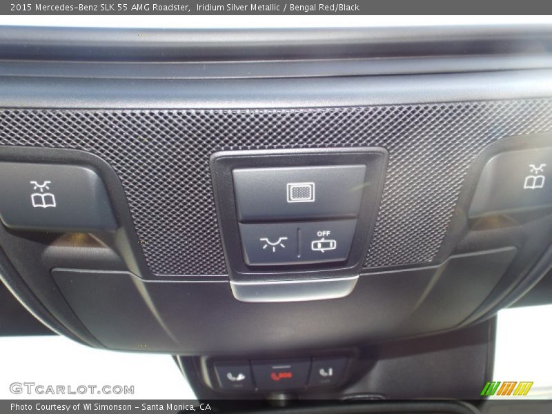 Iridium Silver Metallic / Bengal Red/Black 2015 Mercedes-Benz SLK 55 AMG Roadster