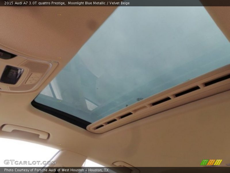 Moonlight Blue Metallic / Velvet Beige 2015 Audi A7 3.0T quattro Prestige
