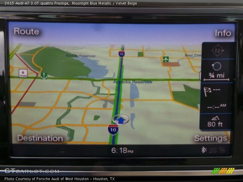 Moonlight Blue Metallic / Velvet Beige 2015 Audi A7 3.0T quattro Prestige