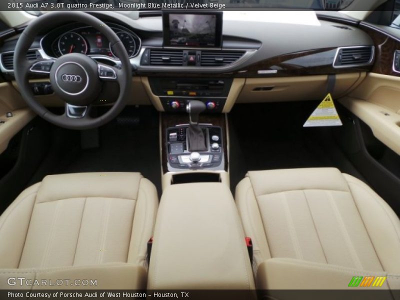 Moonlight Blue Metallic / Velvet Beige 2015 Audi A7 3.0T quattro Prestige