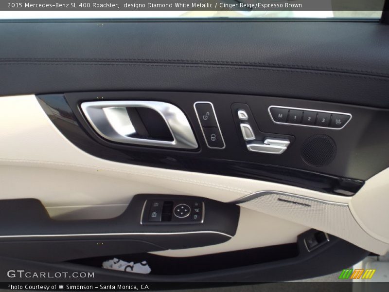 designo Diamond White Metallic / Ginger Beige/Espresso Brown 2015 Mercedes-Benz SL 400 Roadster