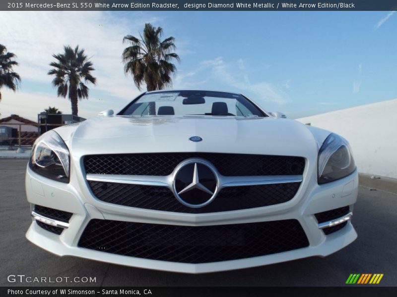 designo Diamond White Metallic / White Arrow Edition/Black 2015 Mercedes-Benz SL 550 White Arrow Edition Roadster