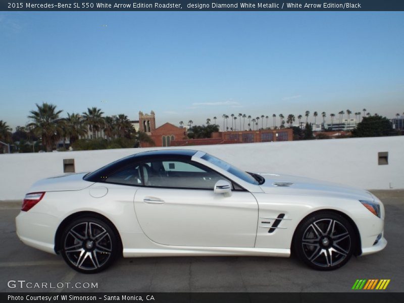  2015 SL 550 White Arrow Edition Roadster designo Diamond White Metallic