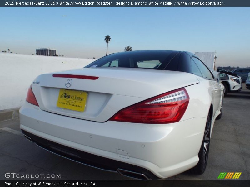 designo Diamond White Metallic / White Arrow Edition/Black 2015 Mercedes-Benz SL 550 White Arrow Edition Roadster