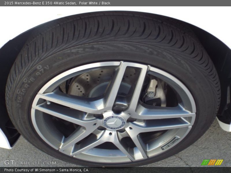 Polar White / Black 2015 Mercedes-Benz E 350 4Matic Sedan