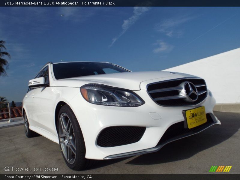 Polar White / Black 2015 Mercedes-Benz E 350 4Matic Sedan