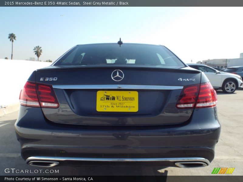 Steel Grey Metallic / Black 2015 Mercedes-Benz E 350 4Matic Sedan