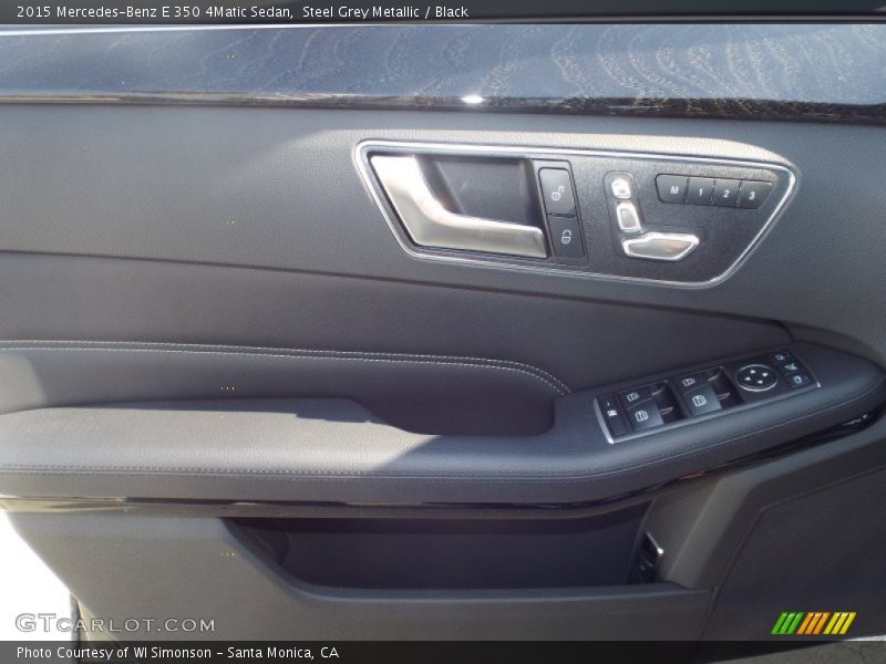 Steel Grey Metallic / Black 2015 Mercedes-Benz E 350 4Matic Sedan