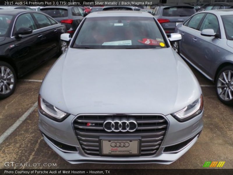 Florett Silver Metallic / Black/Magma Red 2015 Audi S4 Premium Plus 3.0 TFSI quattro