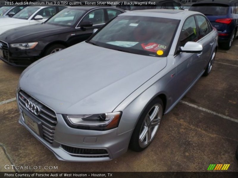Florett Silver Metallic / Black/Magma Red 2015 Audi S4 Premium Plus 3.0 TFSI quattro