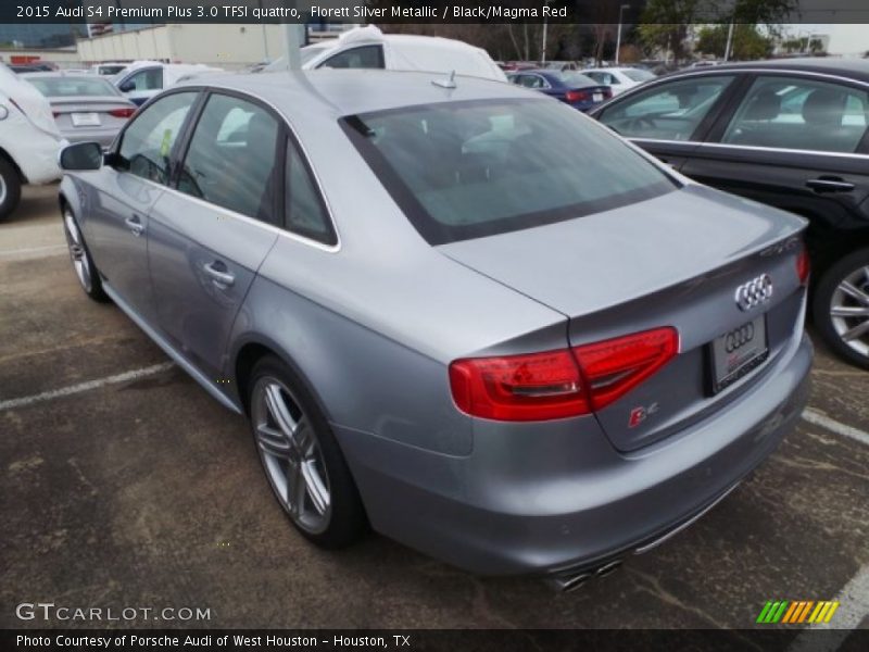 Florett Silver Metallic / Black/Magma Red 2015 Audi S4 Premium Plus 3.0 TFSI quattro