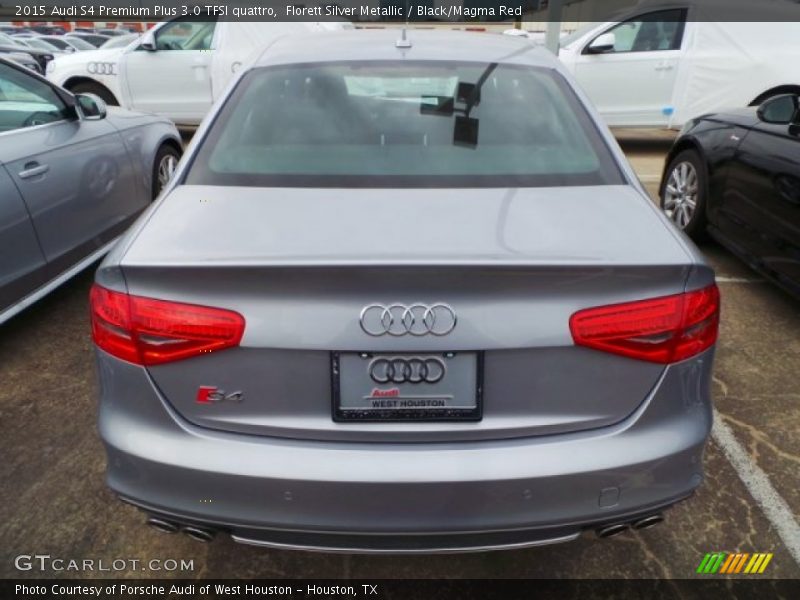 Florett Silver Metallic / Black/Magma Red 2015 Audi S4 Premium Plus 3.0 TFSI quattro