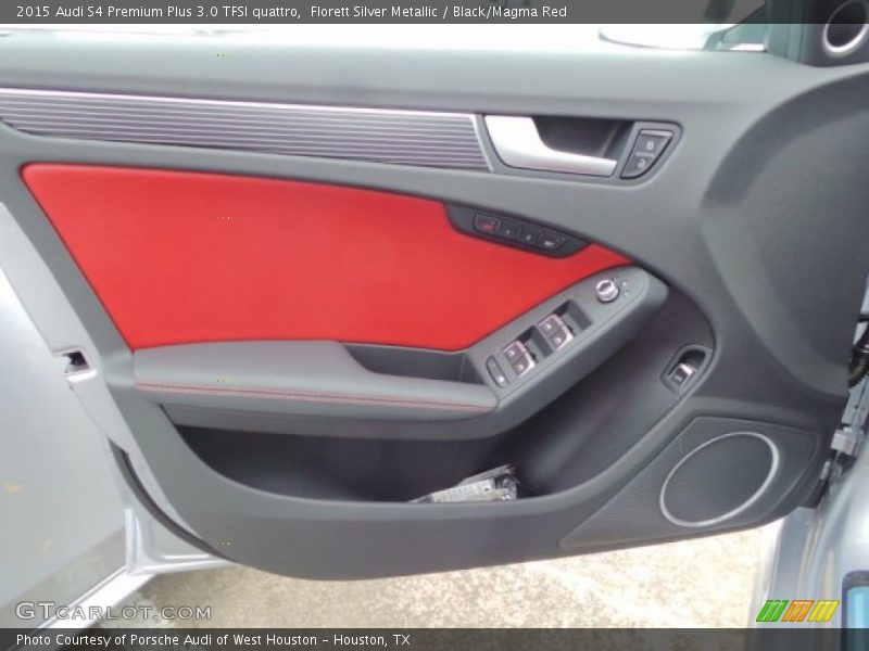 Florett Silver Metallic / Black/Magma Red 2015 Audi S4 Premium Plus 3.0 TFSI quattro