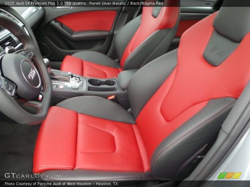 Florett Silver Metallic / Black/Magma Red 2015 Audi S4 Premium Plus 3.0 TFSI quattro