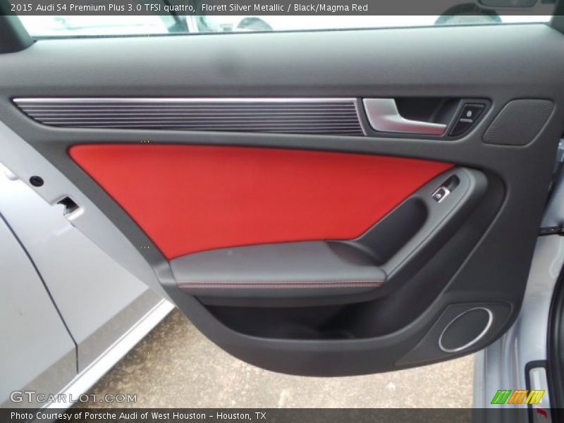 Florett Silver Metallic / Black/Magma Red 2015 Audi S4 Premium Plus 3.0 TFSI quattro
