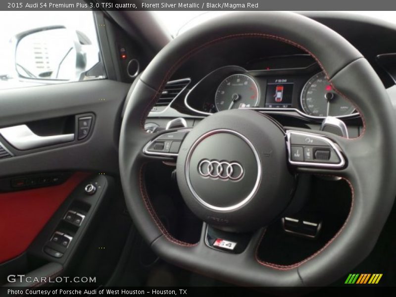 Florett Silver Metallic / Black/Magma Red 2015 Audi S4 Premium Plus 3.0 TFSI quattro