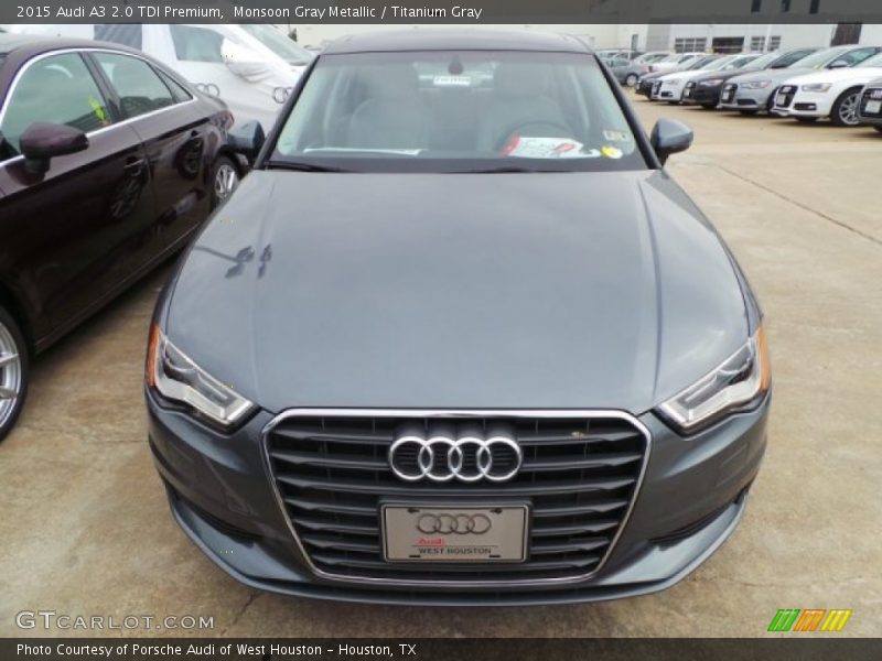 Monsoon Gray Metallic / Titanium Gray 2015 Audi A3 2.0 TDI Premium