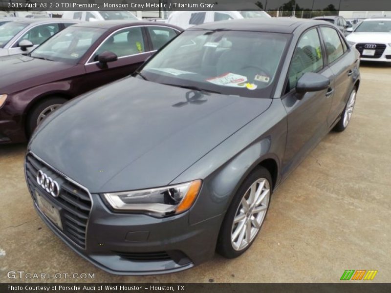 Monsoon Gray Metallic / Titanium Gray 2015 Audi A3 2.0 TDI Premium