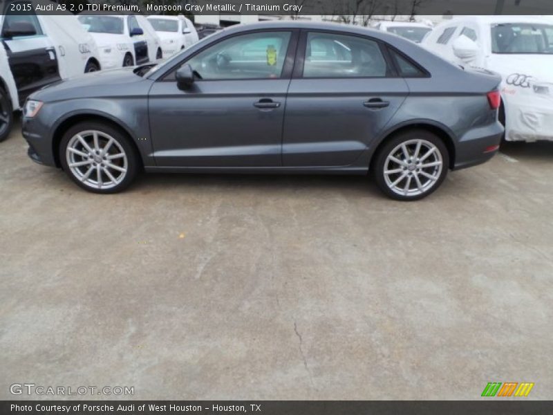 Monsoon Gray Metallic / Titanium Gray 2015 Audi A3 2.0 TDI Premium