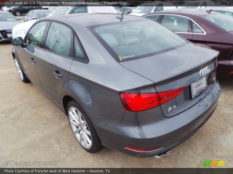Monsoon Gray Metallic / Titanium Gray 2015 Audi A3 2.0 TDI Premium