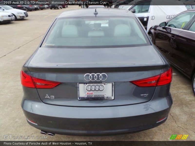 Monsoon Gray Metallic / Titanium Gray 2015 Audi A3 2.0 TDI Premium