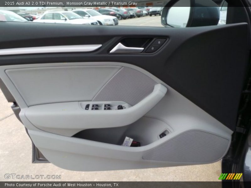 Monsoon Gray Metallic / Titanium Gray 2015 Audi A3 2.0 TDI Premium