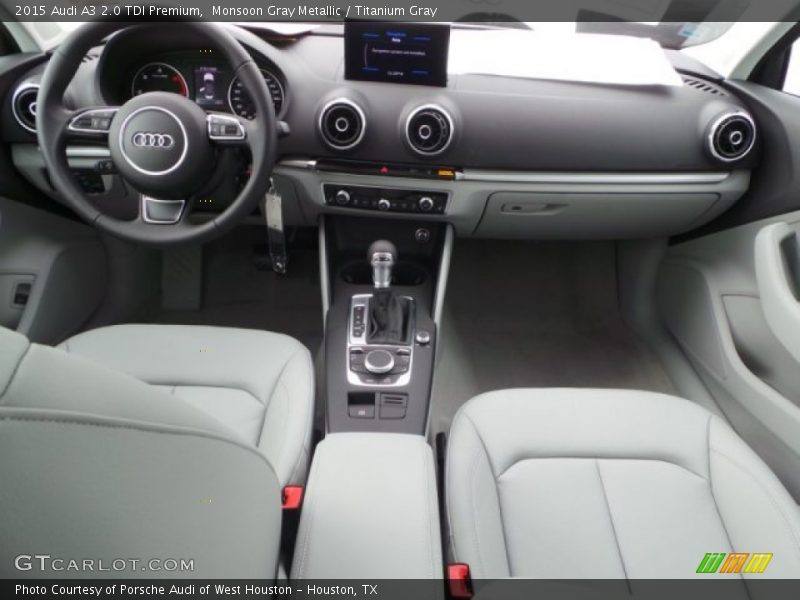 Monsoon Gray Metallic / Titanium Gray 2015 Audi A3 2.0 TDI Premium