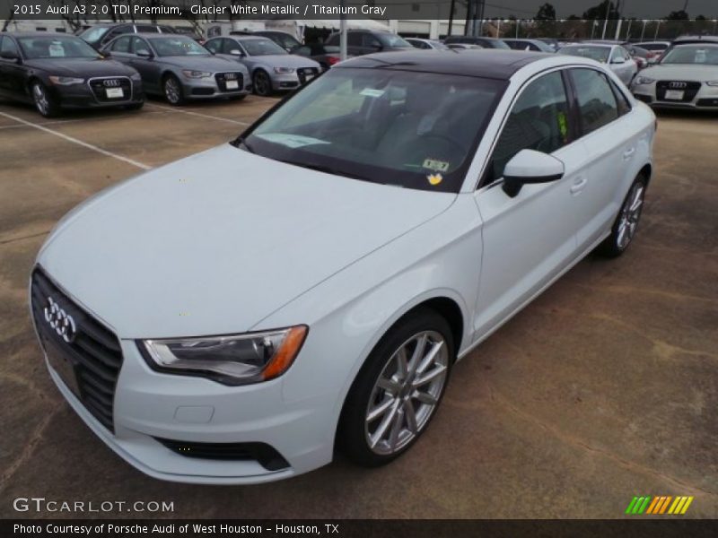 Glacier White Metallic / Titanium Gray 2015 Audi A3 2.0 TDI Premium