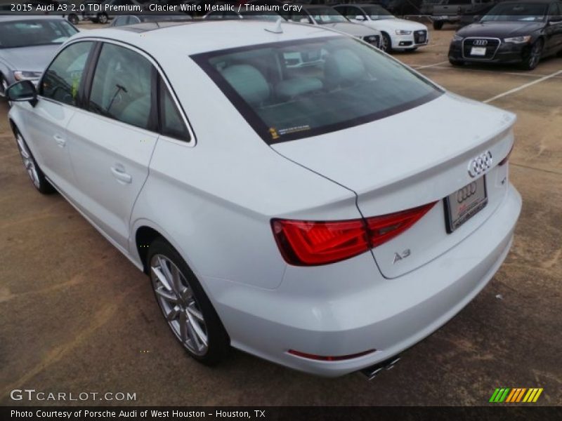 Glacier White Metallic / Titanium Gray 2015 Audi A3 2.0 TDI Premium