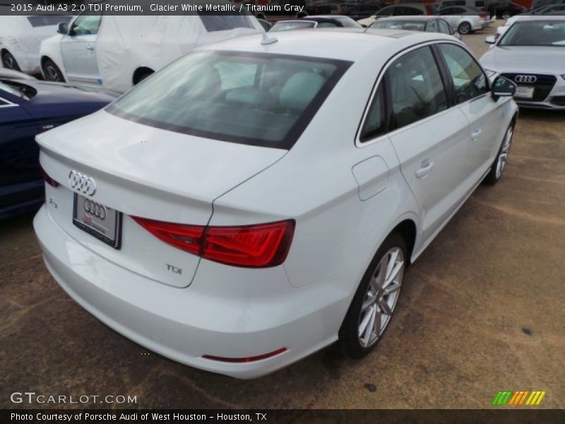 Glacier White Metallic / Titanium Gray 2015 Audi A3 2.0 TDI Premium