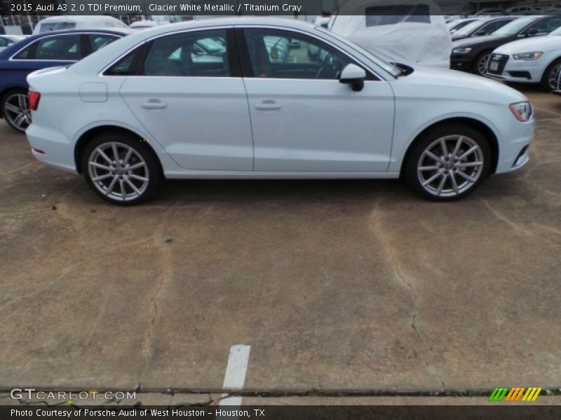 Glacier White Metallic / Titanium Gray 2015 Audi A3 2.0 TDI Premium