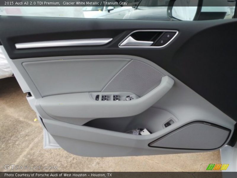 Glacier White Metallic / Titanium Gray 2015 Audi A3 2.0 TDI Premium