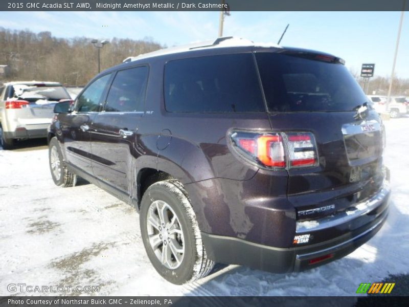 Midnight Amethyst Metallic / Dark Cashmere 2015 GMC Acadia SLT AWD