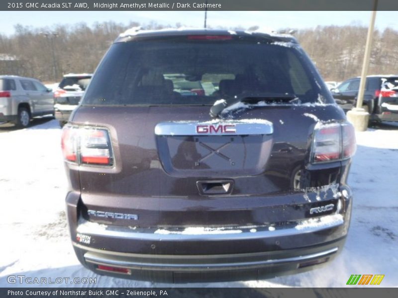 Midnight Amethyst Metallic / Dark Cashmere 2015 GMC Acadia SLT AWD