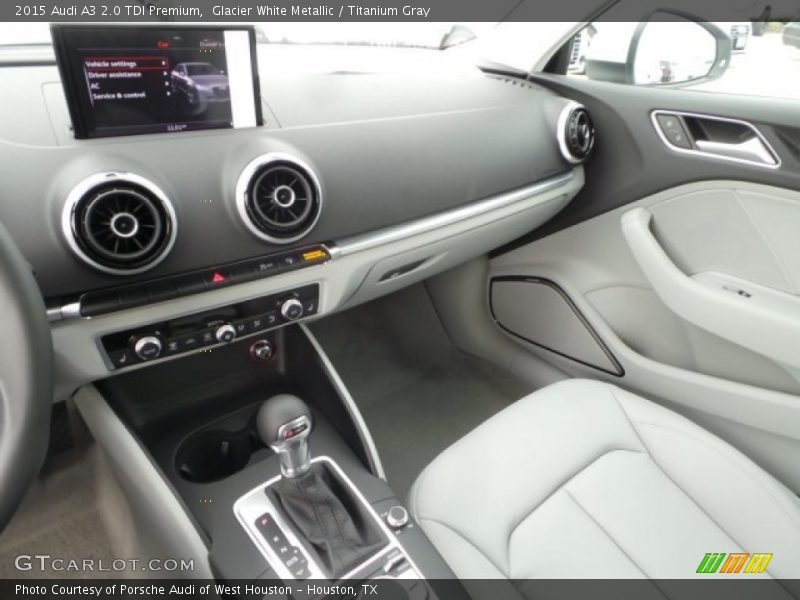 Glacier White Metallic / Titanium Gray 2015 Audi A3 2.0 TDI Premium