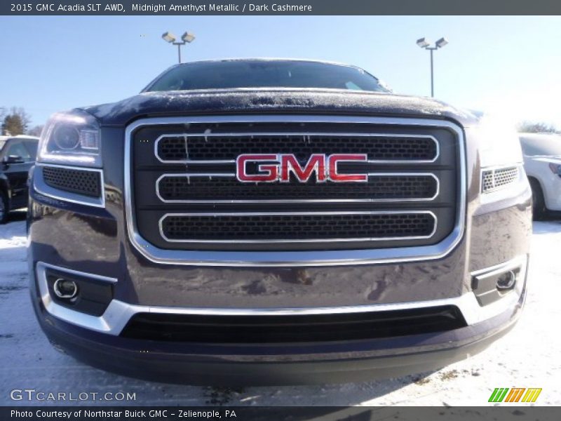 Midnight Amethyst Metallic / Dark Cashmere 2015 GMC Acadia SLT AWD