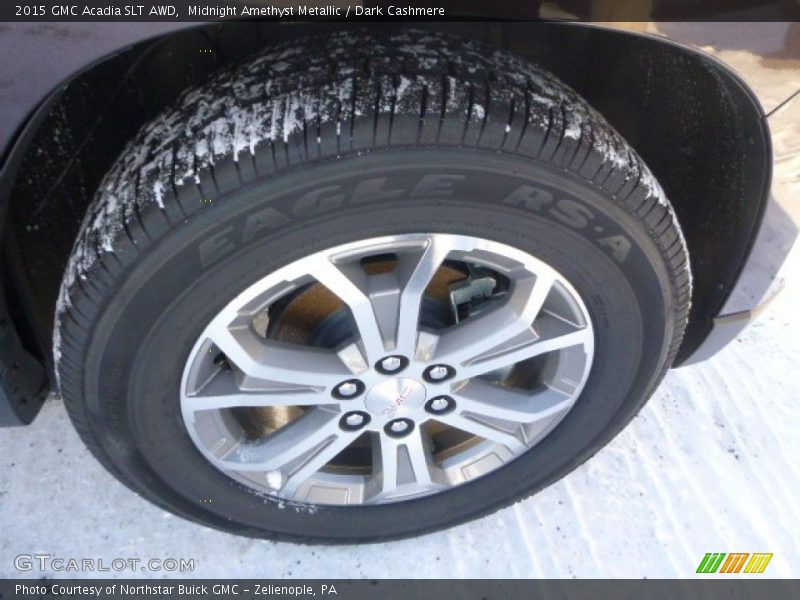 Midnight Amethyst Metallic / Dark Cashmere 2015 GMC Acadia SLT AWD